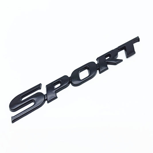 Car Racing Sport Logo Emblem Badge Decal Sticker Trunk Fender Door Trims Black