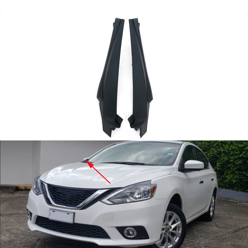 1 Pair Wiper Side Cowl Cover For Bluebird Sylphy Sentra B17 2012-2019 v