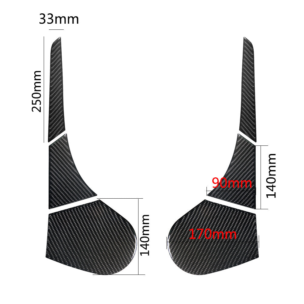 Carbon Fiber Passenger With Power Below Frame Trim for Dodge Durango 2014-2020