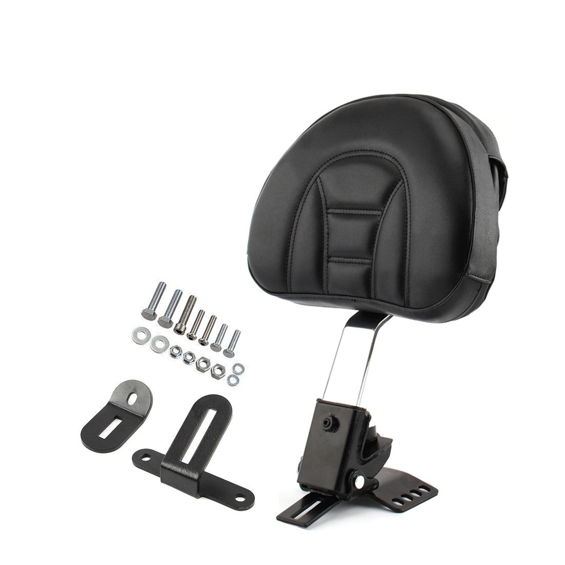 Detachable Adjustable Plug-In Driver Rider Backrest Kit for Harley Touring 97-17
