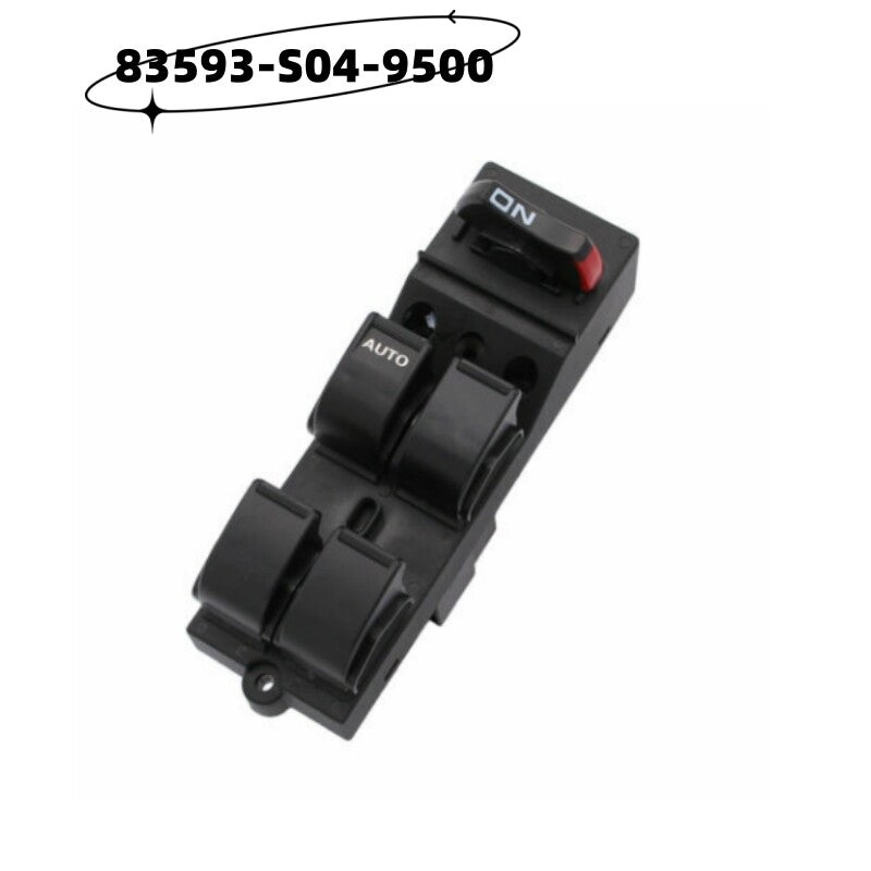 The driver-side power window control switch is compatible with for Honda for Civic 1996-2000 model 83593-S04-9500. n