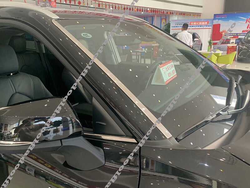 for Toyota Highlander 2020-2023 Stainless Front Windshield Side Trim Decor Strip