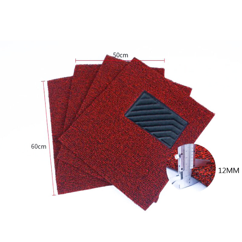 5060cm Car Driver's Side Coil Floor Mat, Waterproof Carpet, Trimmable n