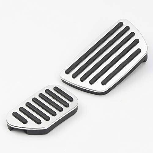 Silver Gas Brake Pedal Pad Cover 2pcs for Toyota 4Runner 2010-2024 Q