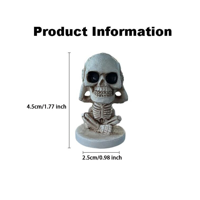 Halloween Sugar Gothic Skull Car Mirror Hanging Rearview Accessory Decoration B