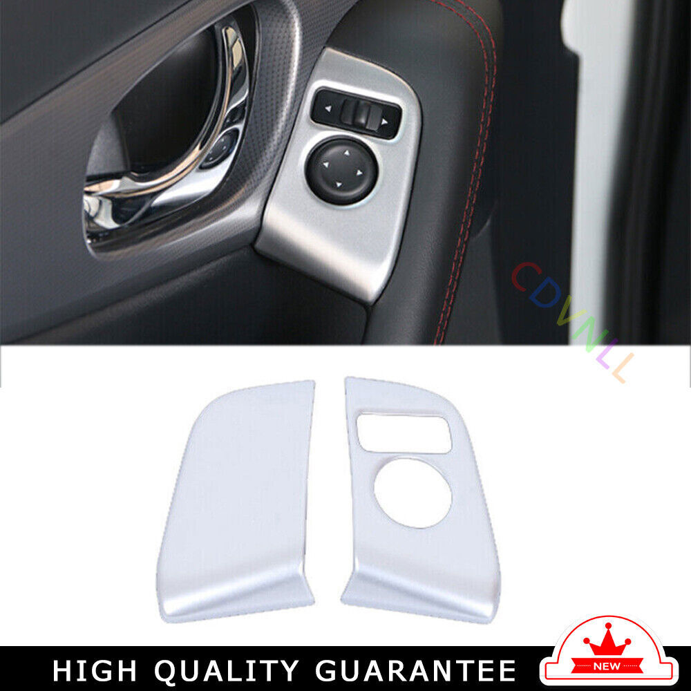 Rearview Mirror Adjustment Cover Fit for Nissan Rogue Sport 2017-21 Matte Silver