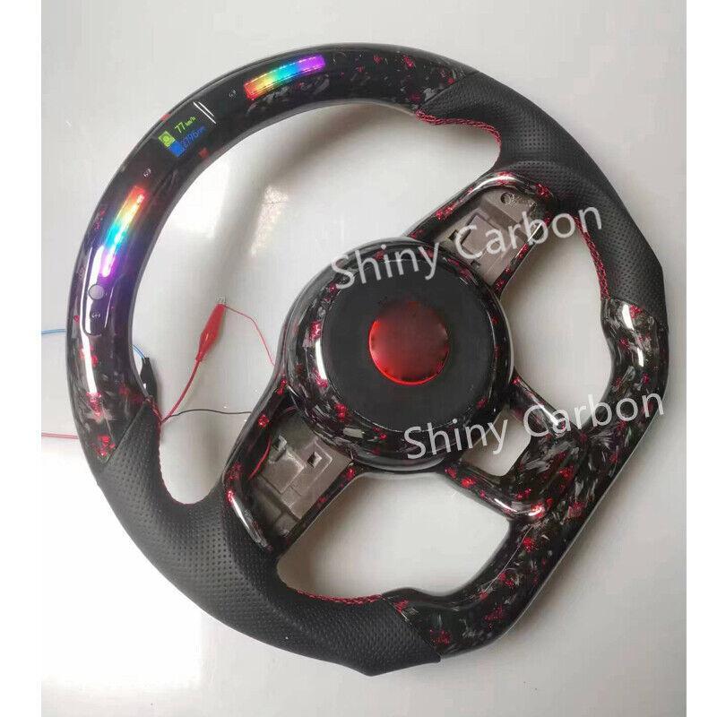 Forged carbon fiber LED steering wheel suitable for Volkswagen for Golf 7 GTI, for Golf R MK7 (2014-2018)