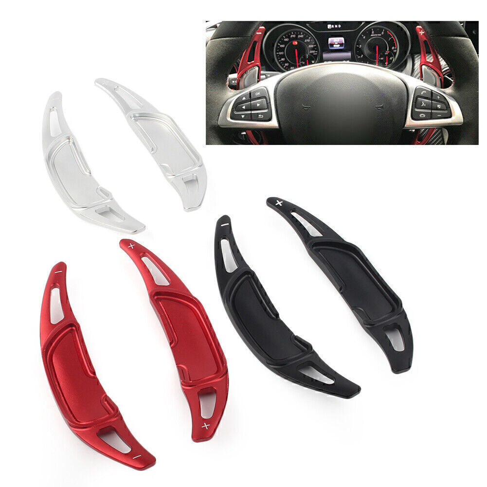2x Shift Paddle Shifter Extension Fit for Benz GLA45 SL63 A45 C63 E63 S65 CLS6