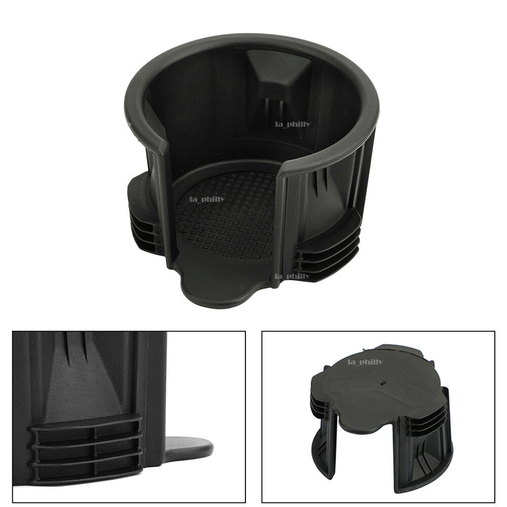 2x Console Cup Holder Inserts Liner Black For Land for Range Rover Sport LR2 LR3 LR4 Q
