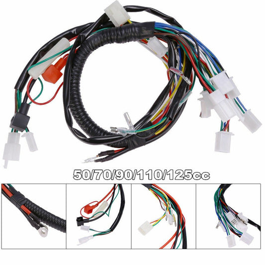 Electric Wiring Harness For Chinese ATV UTV Quad 4 Wheeler 50 70 90 110cc 125cc Q