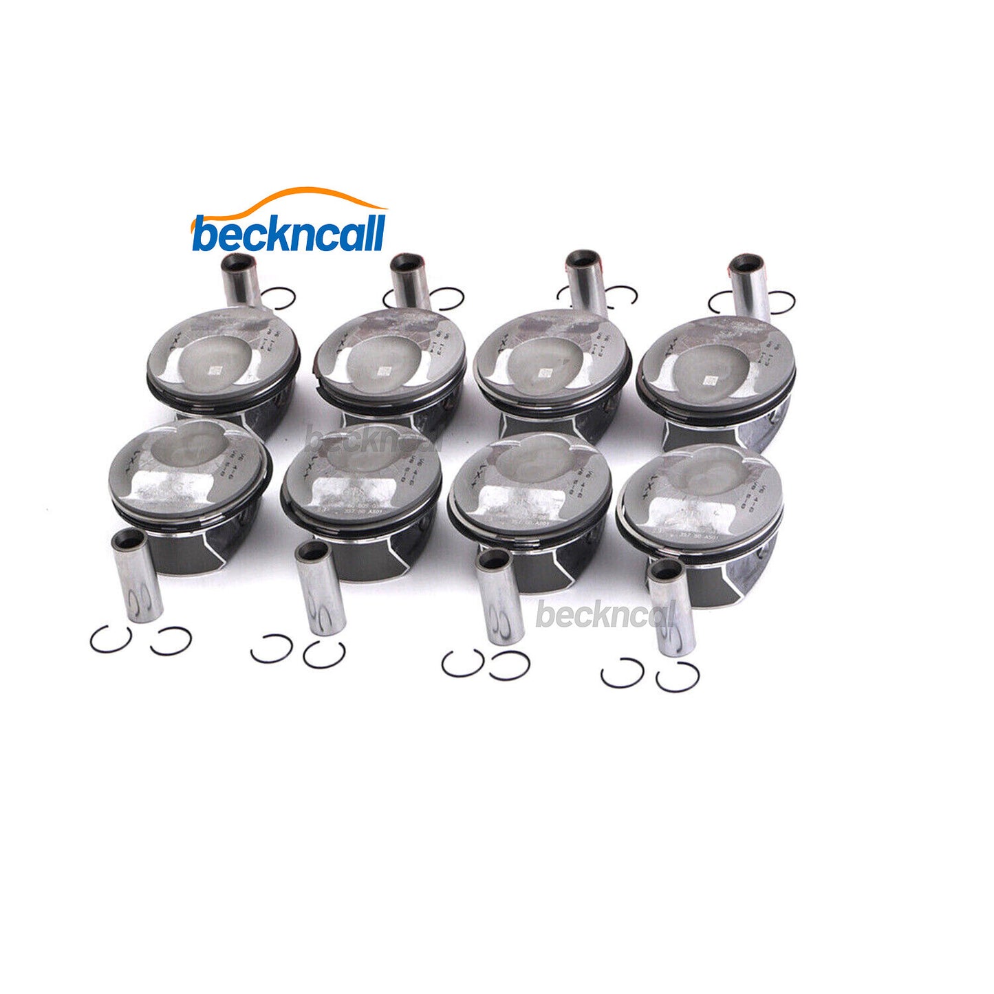 8x Pistons  Rings Kit 94810304825 for Cayenne for Panamera S GTS 957 970 4.8L V8