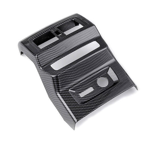 for Audi Q5 SQ5 2018-2023 Carbon Fiber Rear AC Air Outlet Vent Cover Panel Trim