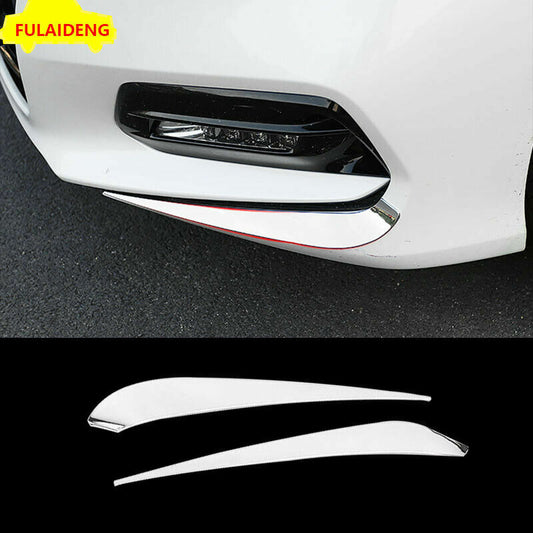 for Honda Accord 2018-2020 Stainless Front Bumper Fog Light Eyelid Eyebrow Cover