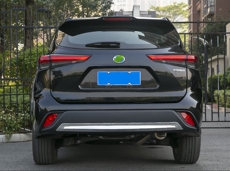 For Toyot@a Highlander 2020-2023 B Chrome Rear Bumper Lower Protector Cover Trim n
