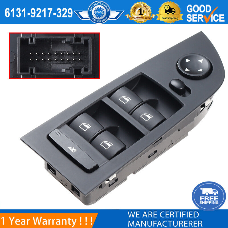Window mirror switch control for BMW E90, E91, 318i, 320i, 325i, 335i (61319217329) - new