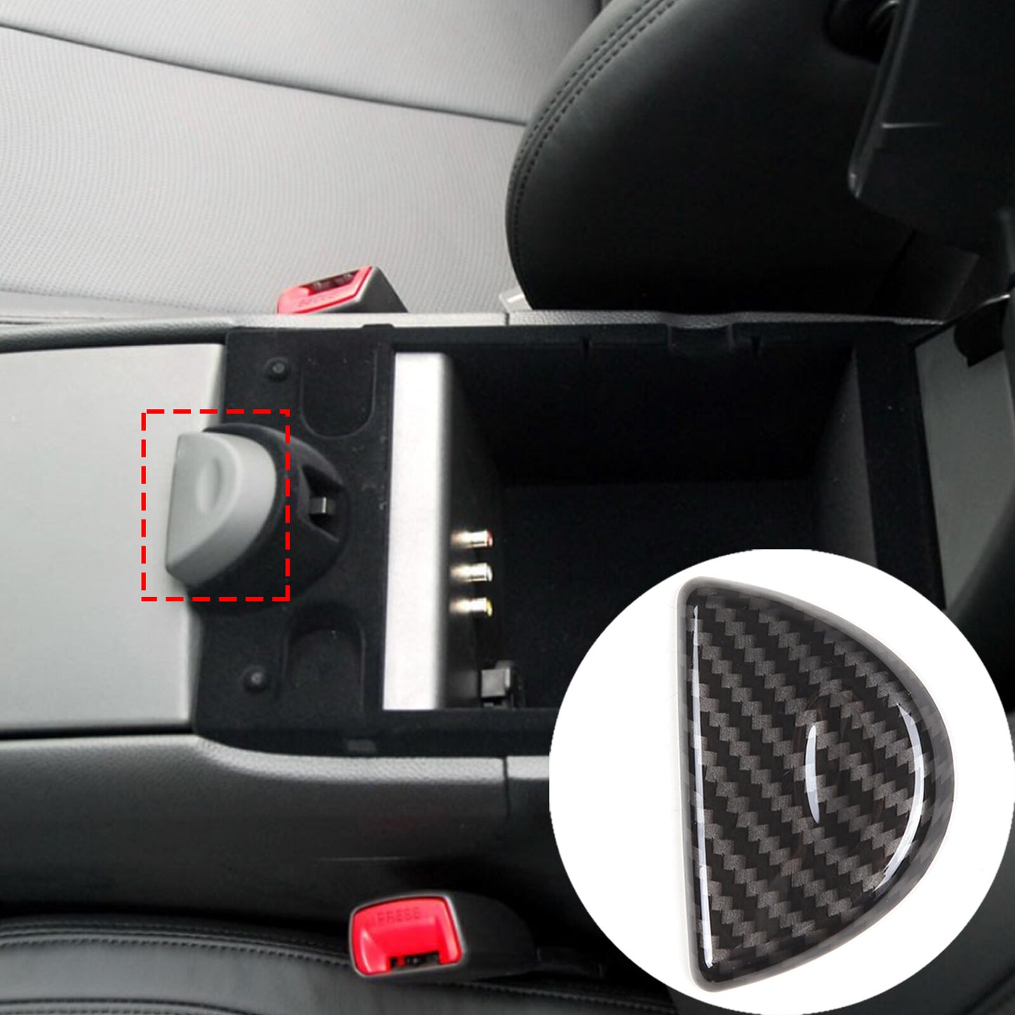 2 Red Alloy Volume Media Adjustment Cutterhead Cover Trim for Hummer H2 2003 - 2007 US- v