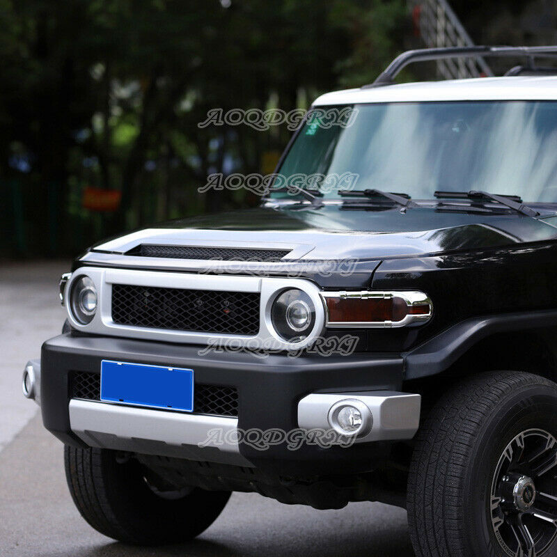 2x for Toyota FJ Cruiser 2007-2021 Chrome Front Fog Light Bumper Lamp Cover Trim