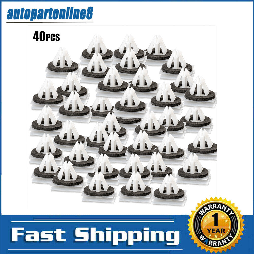 40PCS Exterior-Rocker Panel Molding Retainer Sealer  for ford  MKZ 13 W716503-S300