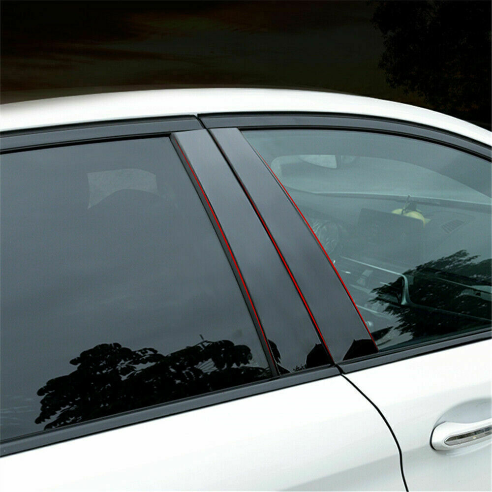For Grand Cherokee 2011-2021 Glossy Black Window Door B,C Pillar Post Trim Decal
