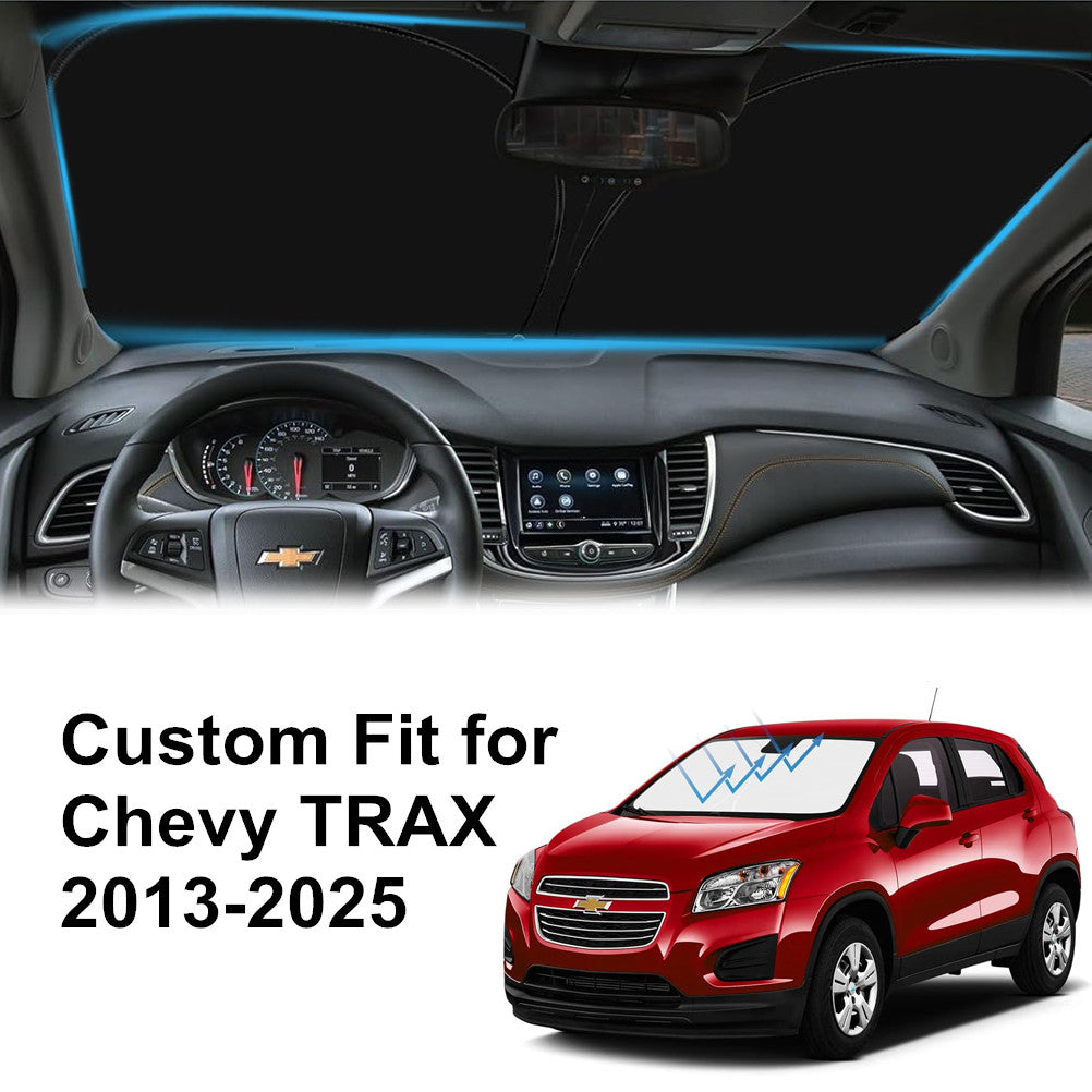 For 2013-2025 for Chevy TRAX Car Front Windshield Sun Shade Foldable UVs Block Cover