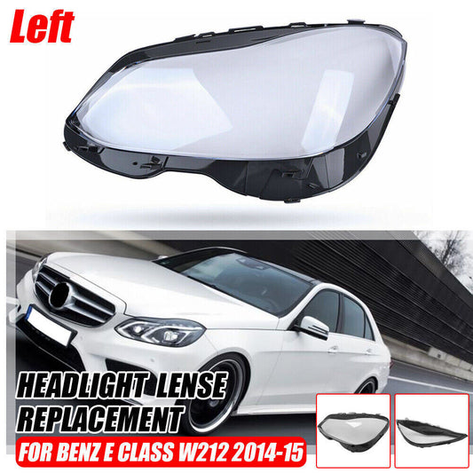Left Side Headlight Headlamp Lens Cover for Mercedes-Benz E Class W212 2014-2015 Q