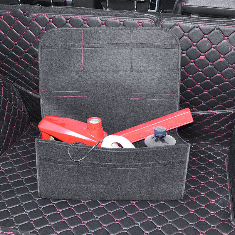 1pc folding cargo storage box for car trunk - large capacity storage bag/box n
