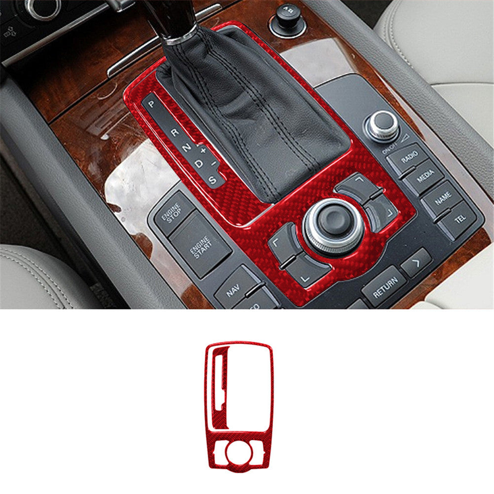 6Pcs Carbon Fiber Automatic Transmission Trim TypeB for Camry 2007-2011 v