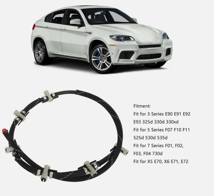 For Fuel Injector Return Overflow Pipe Hose 13537799993 Leak Proof Fit For E90 n