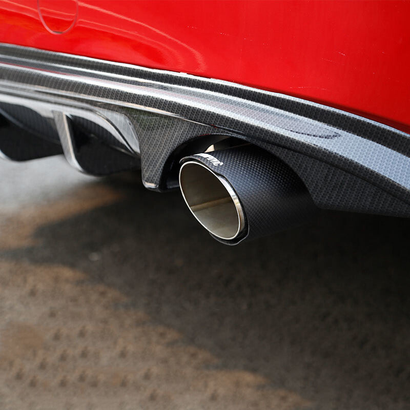 for Mazda 3 Sedan 2014-2018 Carbon fiber Rear Lip Spoiler Bumper Diffuser trim