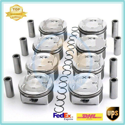 Pistons+Rings Kit STD ¦µ93mm 8pcs for Porsche for Cayenne Turbo S 4.5T M48.50