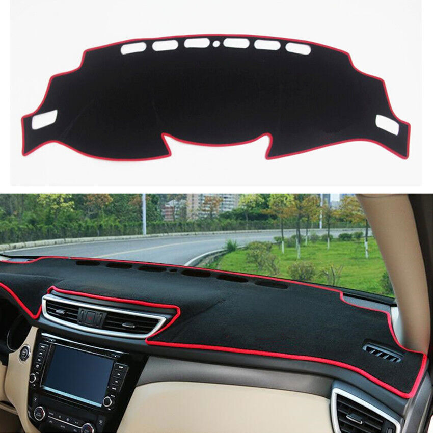 Fit for Nissan Rogue 14-20 Dashboard Dash Mat DashMat Sun Cover Pad RedBlack 1P