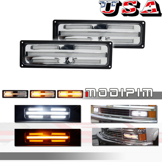 Suitable for 88-98 Jimsy C/K 1500/2500/3500 truck transparent lens DRL signal light X2- v