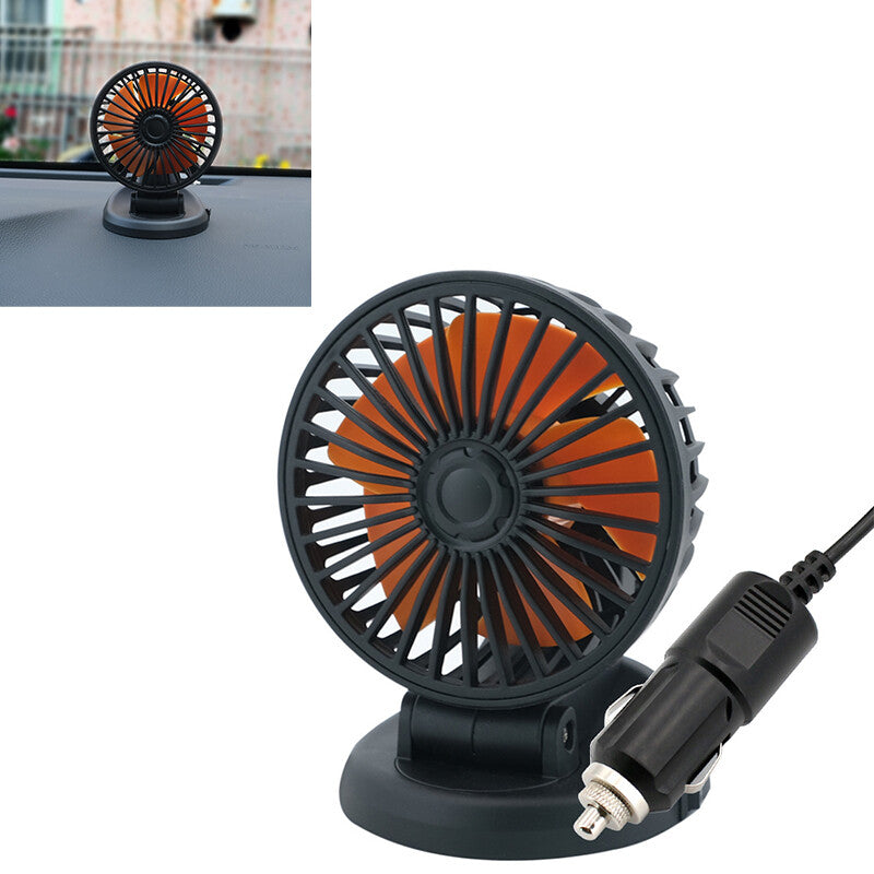 24V Portable Car Cooling Fan With Cigarette Lighter for Lorries Trucks Forklifts