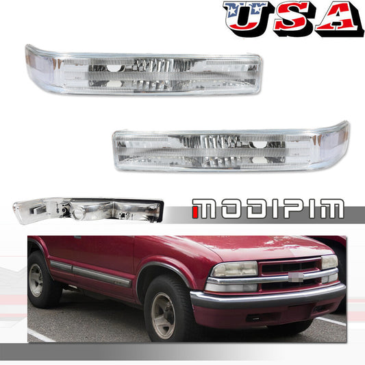 Clear SideMarker Parking Light Lens for 98-04 for GMC S10 Blazer Sonoma- v