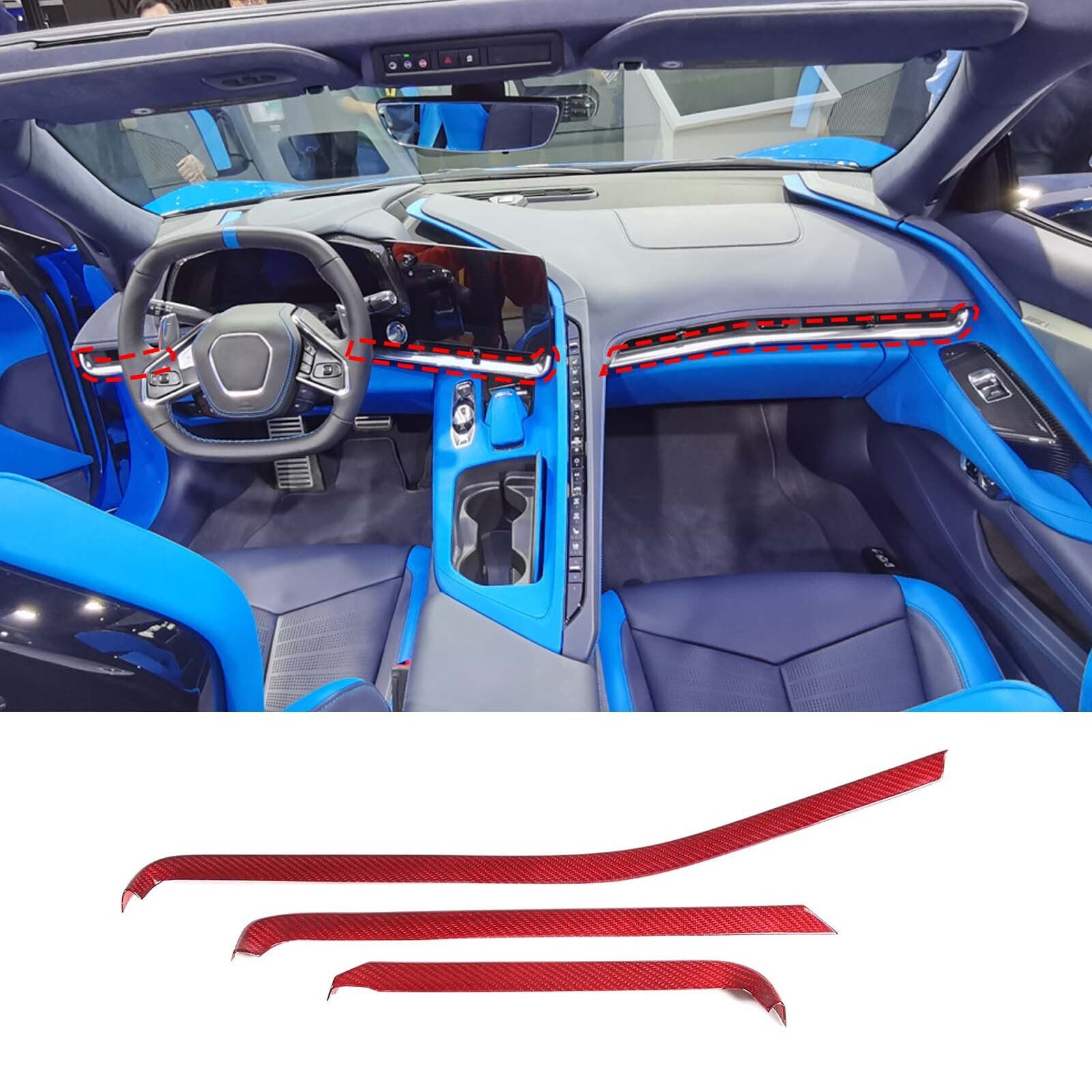 ABS carbon fiber steering wheel button frame suitable for Tundra Sequoia 2007-2013- v