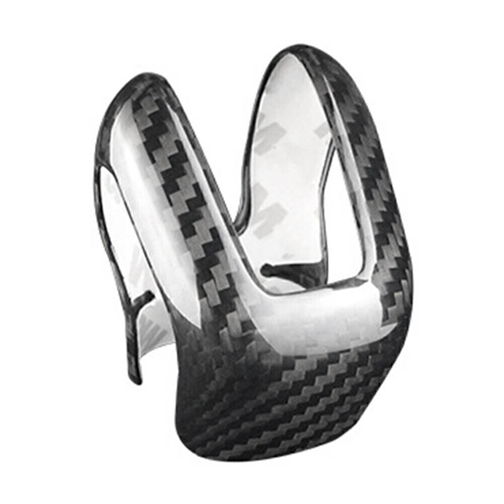 Car Gear Shift Knob Cover Trim for Volvo XC60 XC90 S60 S90 V60 V90 Carbon Fiber