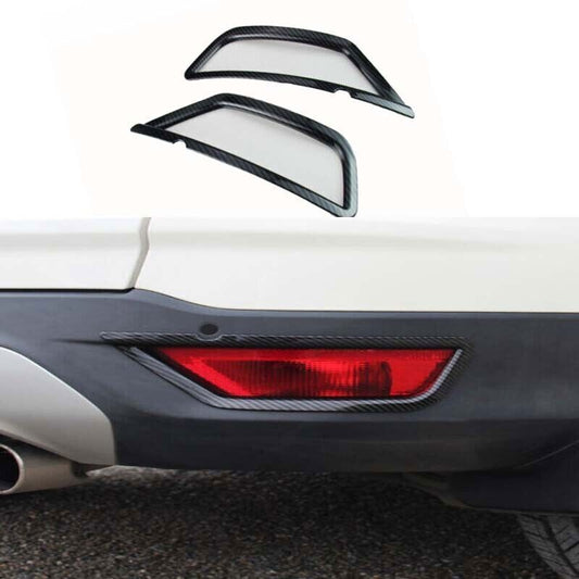 2013-2019 for Ford Escape ABS Carbon Fiber Cover Trim Rear Fog Light Lamp Frame