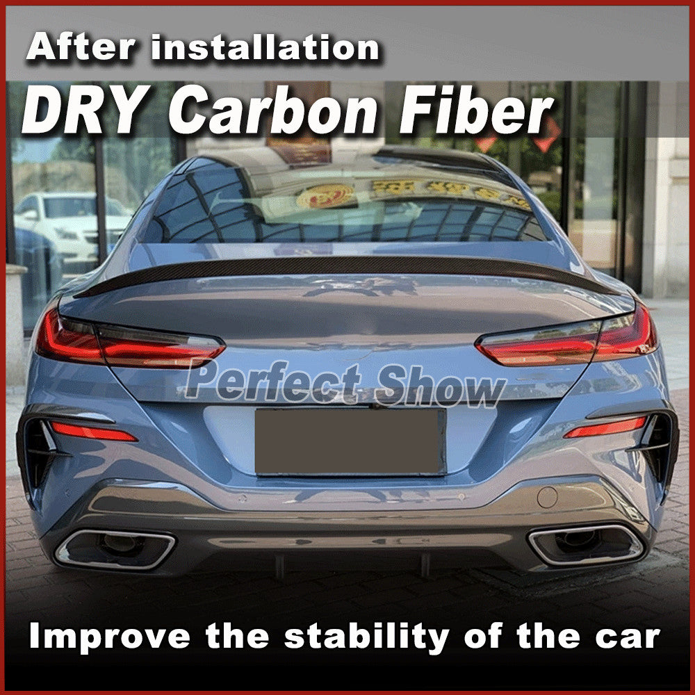 for BMW 8 Series G16 840i 850i F93 M8 2019UP Dry Carbon Rear Trunk Spoiler Wing