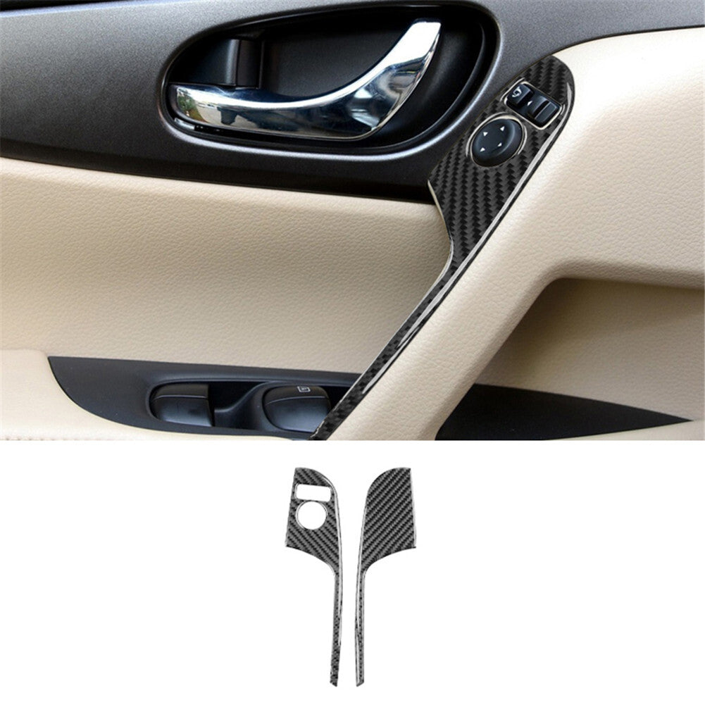 2017-2022 Suitable for Honda CRV CR-V Carbon Fiber Steering Wheel Button Frame Cover 3P- v