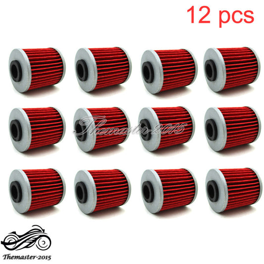 12x Oil Filter Fit for Kawasaki KX450F KX250 F Beta EVO 300 250 for Suzuki RMZ450 FL125 Q