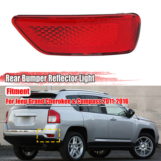 Right-hand rear bumper reflector light red for Jeep Grand Cherokee compass for Dodge Journey