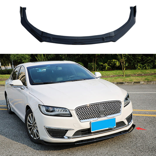 for Lincoln MKZ 2014-2020 Gloss Black Front Bumper Lip Spoiler Bodykit Refit 3P