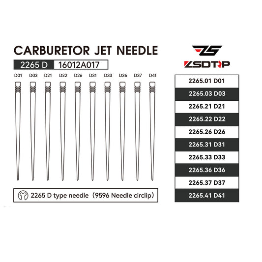 Dellorto 2265 PHBL Carburetor 10Pcs Needle Jets Carb Repair Kit Replacement Q