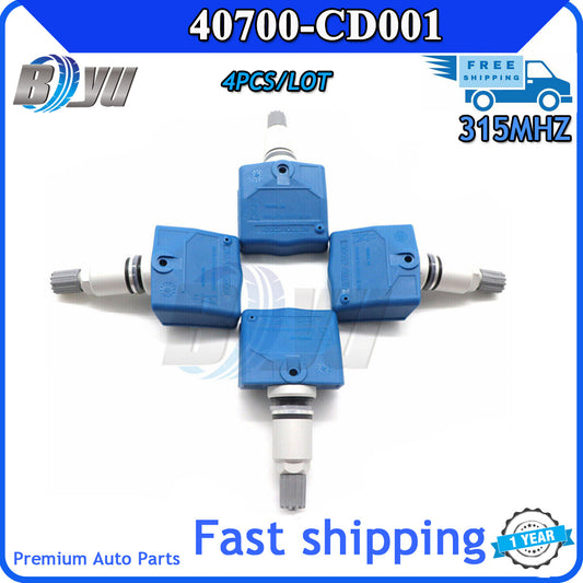 4-piece TPMS tire pressure sensor set for 350Z for INFINITI FX35 FX45 US 40700-CD001- v