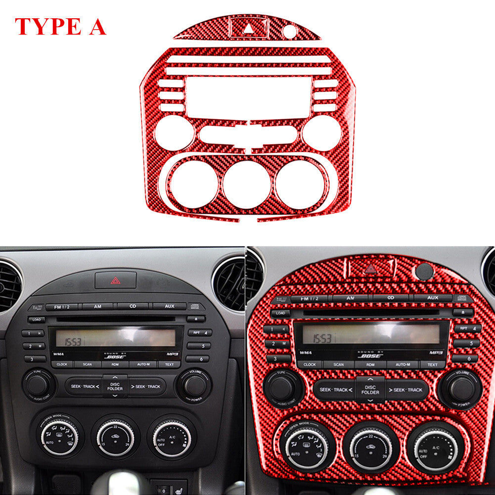 Central Control Button Frame Trim Carbon Fiber For FJ Curiser 2007-2021 v