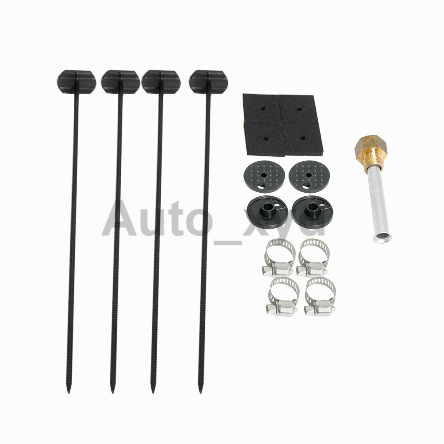 1 set 6 Row Radiator Remote Universal Alu Transmission Oil Cooler+Mounting Kit Q