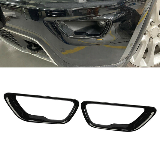 Front Fog Light Cover Fog Lamp Trim Fit for Jeep Grand Cherokee 2017-2021