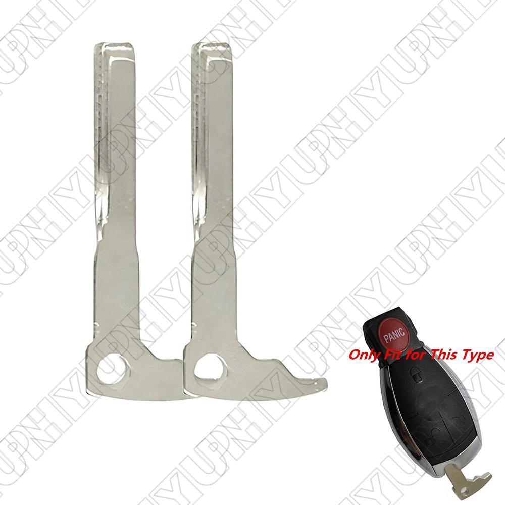 2 Pack Replacement Insert Small Key Uncut Blank Emergency Key for Mercedes for Benz Q