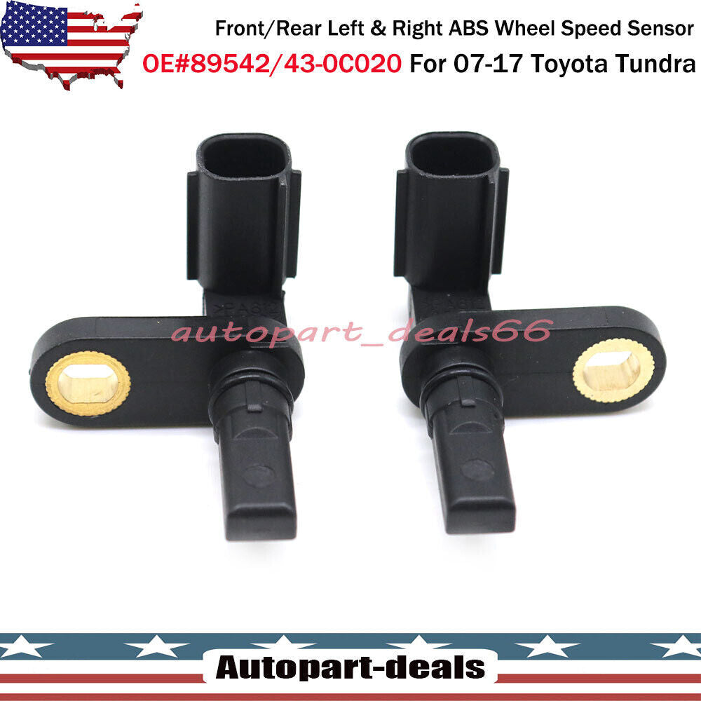 2x Front/Rear Left & Right ABS Wheel Speed Sensors for Toyota Tundra 2007-2017