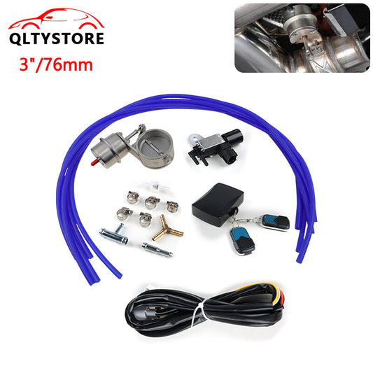 3'' Vacuum Exhaust Control Valve Close Style Wireless Remote Silicone Tube Set Q